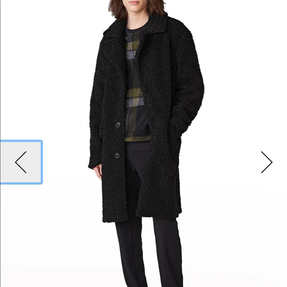 Brand new never warn karl lagerfeld Paris Men's Faux-Shearling Topcoat